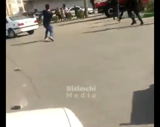 حمله داعشیان به ماشین آتش نشانی
