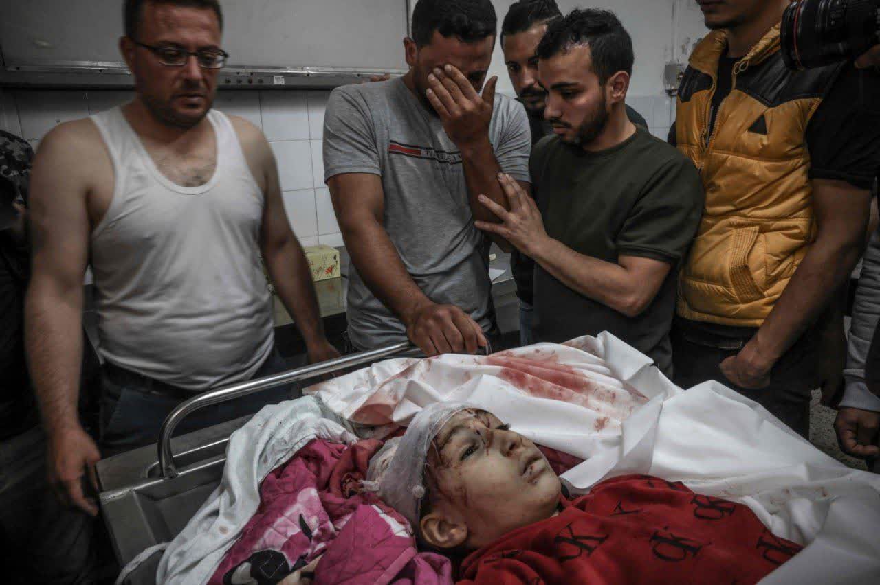 شهادت کودک فلسطینی در غزه