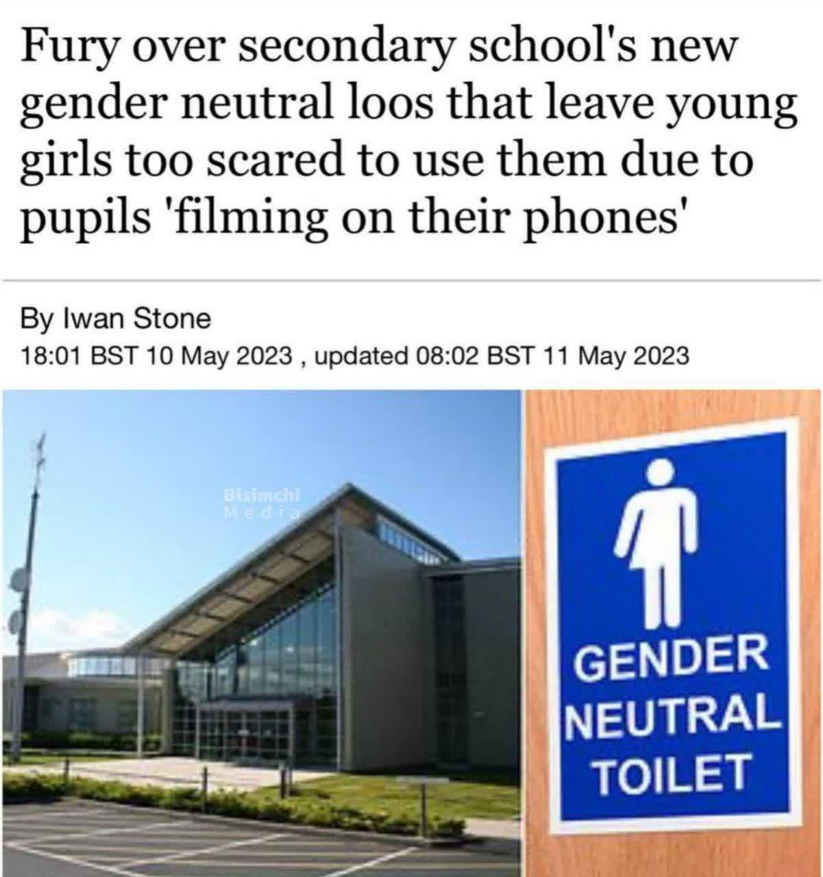 ترس دانش آموزان دختر انگلیسی از رفتن به سرویس بهداشتی