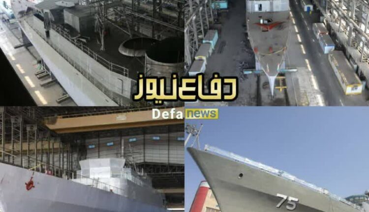 تصاویری از مراحل ساخت «ناوشکن دنا»