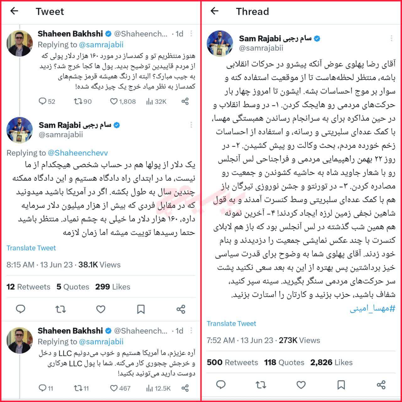 انتقاد تند نوچه مصی پولی به ربع پهلوی