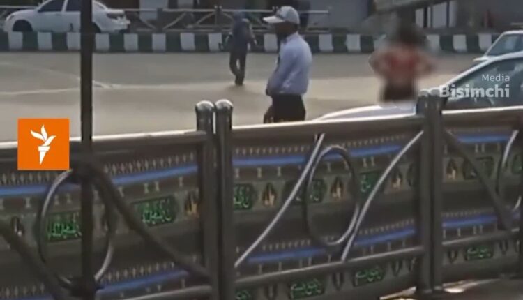 عریان شدن یکی از اوباش ززآ در تهران