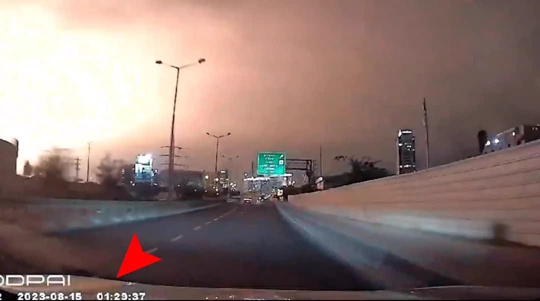 تصویری از انفجار دیشب در تلاویو