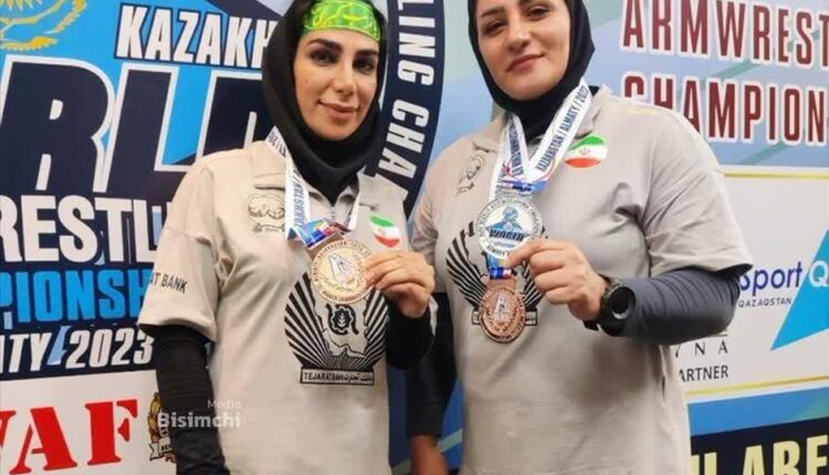 مقام سومی جهانی مچ اندازی با سربند یا زینب کبری