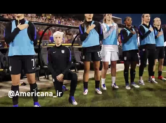 تمسخر فوتبالیست زن تیم ملی آمریکا در ایالات متحده