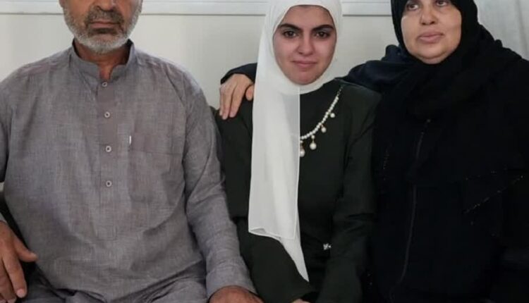 شهادت دختر نخبه فلسطینی