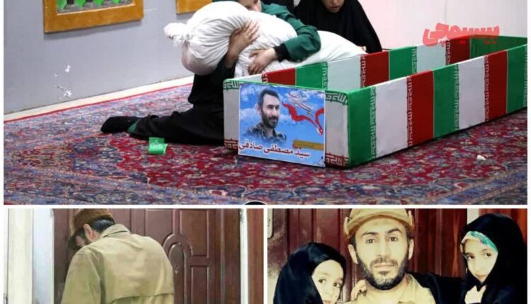 وداع دختران شهید مدافع حرم با پدرشان پس از ۶ سال