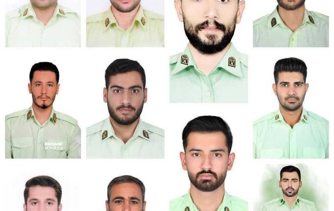 تصویر یازده شهید حادثه تروریستی