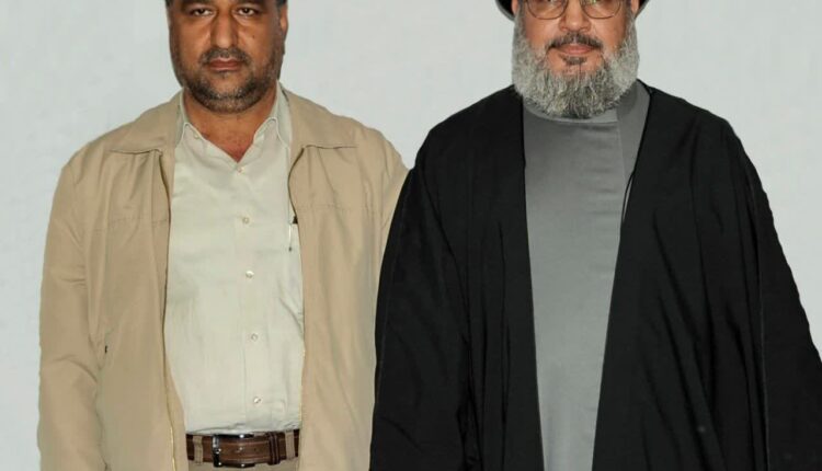 شهید سید رضی موسوی در کنار سیدحسن نصرالله