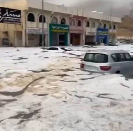 سفید شدن خیابان های العین امارات