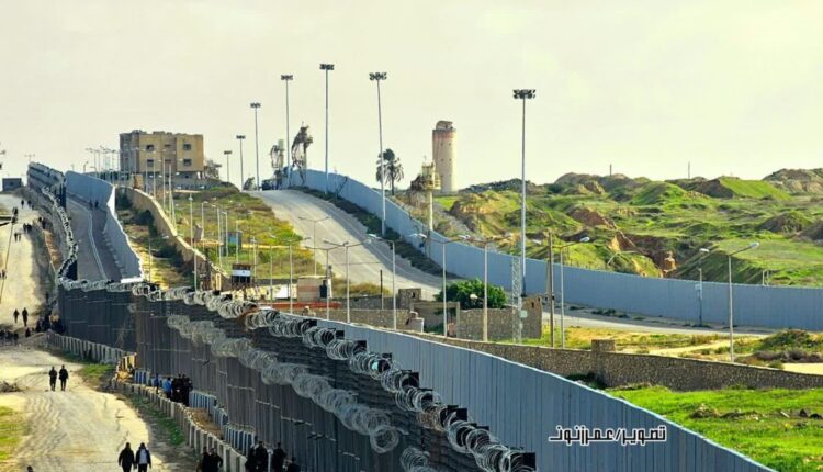 جدیدترین تصویر از دیواره ۴ لایه بتنی بین مصر و رفح