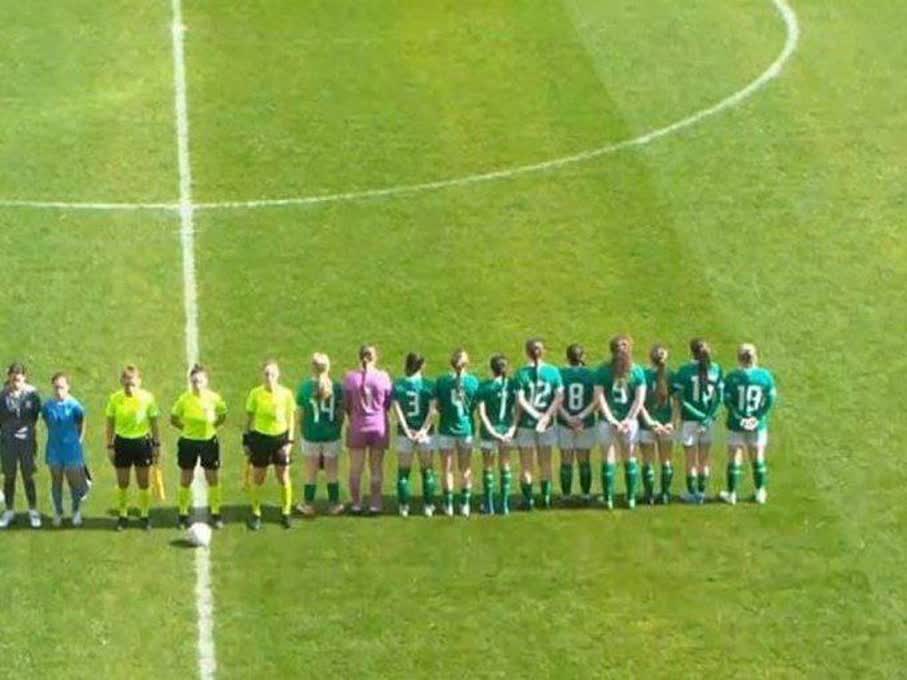 اعلام انزجار بازیکنان تیم ملی زنان ایرلند هنگام پخش سرود ملی اسرائیل