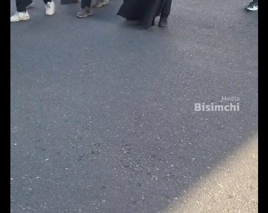 حضور بانوی ۹۰ ساله در راهپیمایی ۲۲بهمن