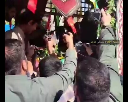 تشییع پیکر شهید زارعی در هرمزگان