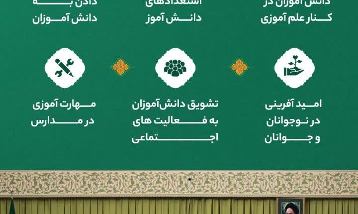 به دانش آموزان نگاه ملی بدهید