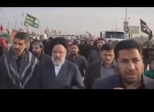 تصاویری از شهید رئیسی  در پیاده روی اربعین