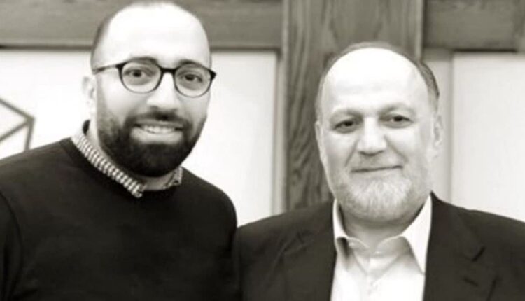 حاج علی عمار نماینده مجلس لبنان و فرزند شهیدش