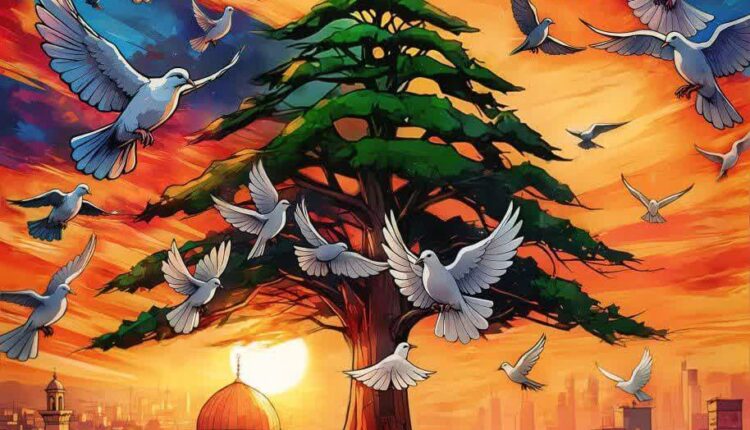 تجمع همدردی با مردم لبنان