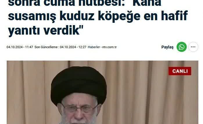شبکه NTV ترکیه: ایران اقتدارش را به نمایش گذاشت