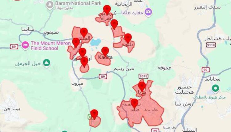 موج جدید حملات به صفد و چندین شهرک در شمال غربی آن