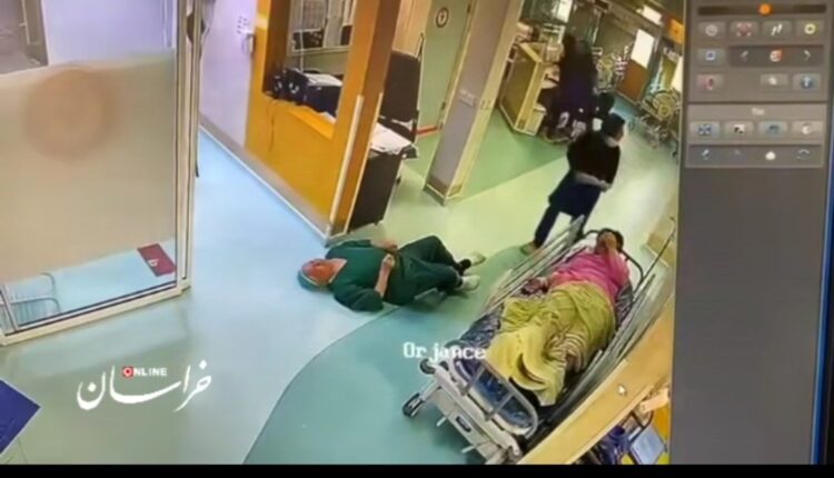 لحظه سکته پزشک مشهدی در حین طبابت