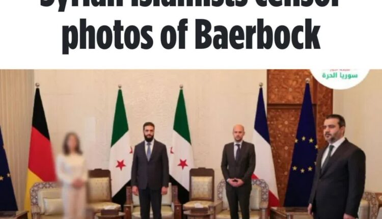 سانسور عکس آنالنا بائربوک وزیر خارجه آلمان