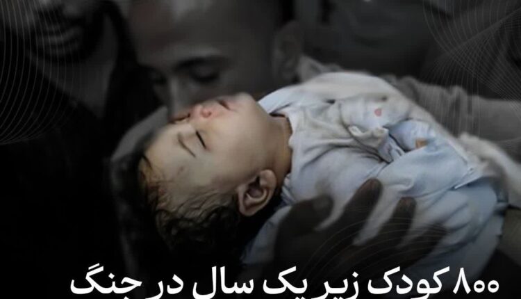 شهادت ۸۰۰ کودک زیر یک سال در جنگ علیه غزه