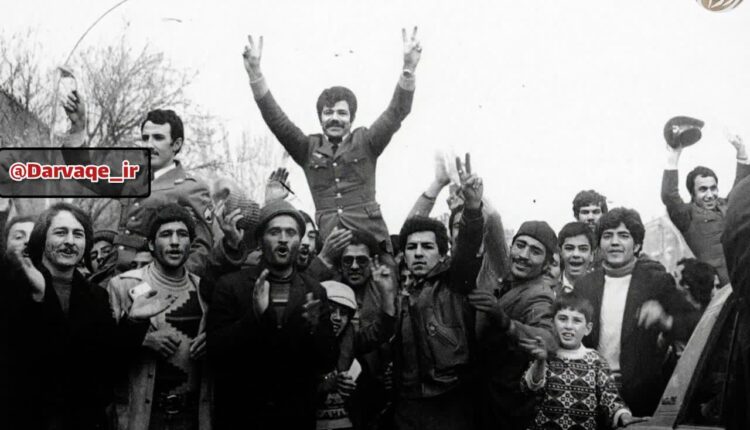 ‏نمایی از پیوستن نیروهای ‎ارتش به مردم، تبریز، سال ۱۳۵۷