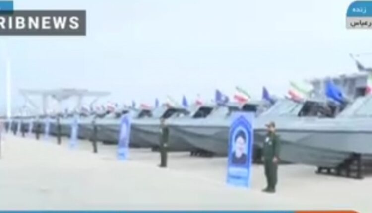 تصاویری از انبوه شناورهای تندرو موشک انداز سپاه