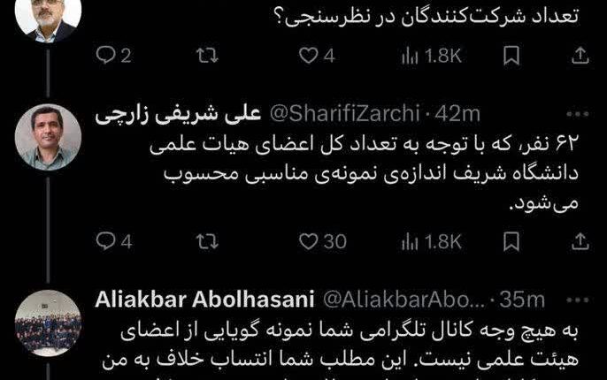 سطح دانش و فهم هیئت علمی بیوانفورماتیک دانشگاه صنعتی شریف