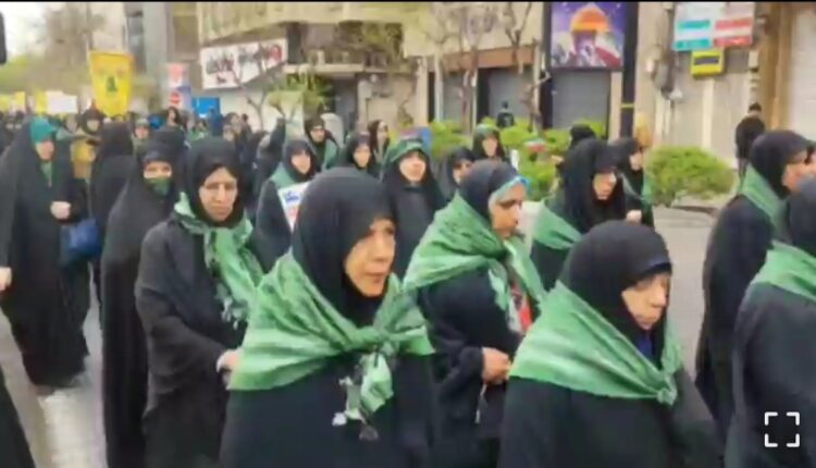 راهپیمایی روز قدس در میدان فردوسی تهران