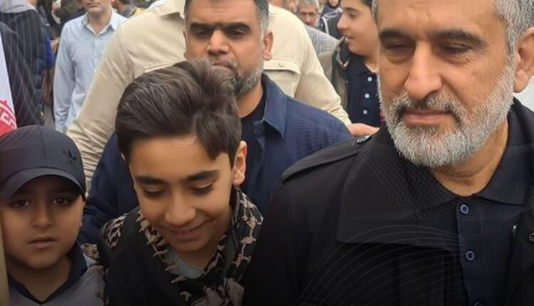 حضور سردار حاجی زاده در راهپیمایی روز قدس در تهران