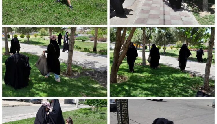 پاکسازی محله و هدیه ثواب آن به شهدای خدمت