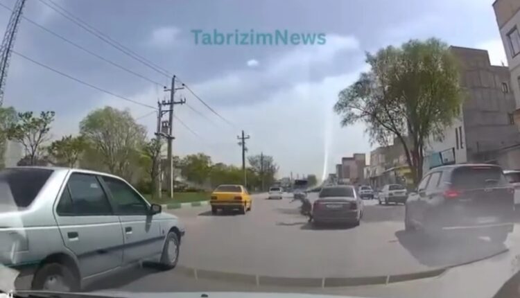 برخورد خودرو با یک سرباز در تبریز