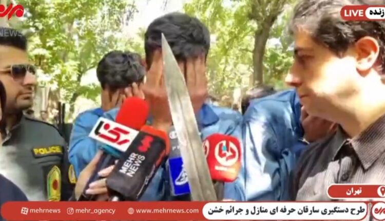 رونمایی از سلاح سرد یکی از سارقان گوشی تلفن همراه