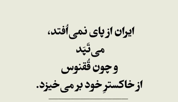 پست اینستاگرام استاد شفیعی کدکنی