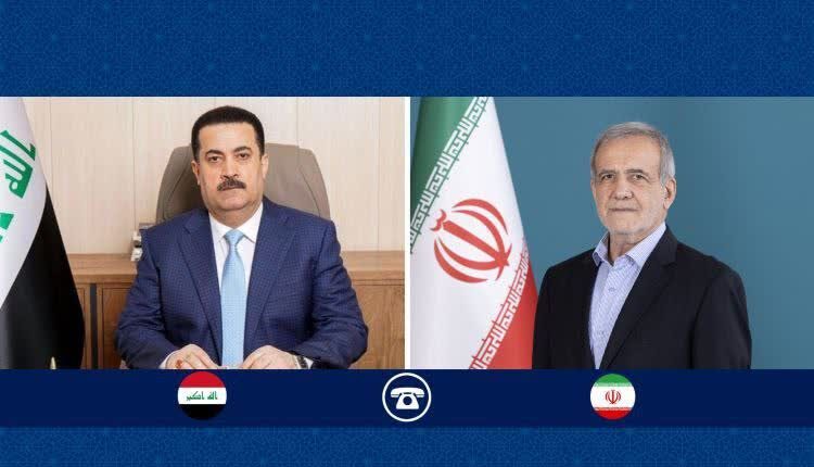 پزشکیان در گفت‌وگو با السودانی: پاسخ‌هایی دردناک‌تر در انتظار متجاوزان خواهد بود