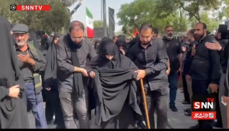 حضور مادر سردار باقری در بهشت‌ زهرا
