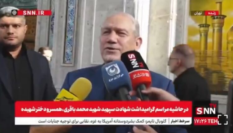 رحیم صفوی: صهیونیست‌ها بدانند که ما آنها را رها نخواهیم کرد