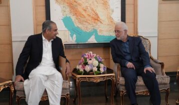 وزیر کشور پاکستان وارد تهران شد؛ مؤمنی از محسن نقوی استقبال کرد